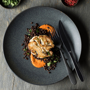 Murra Ash Walled Plate 10.5inch / 27cm - Pack of 6