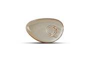 Saucer 20x13cm Grey Ceres