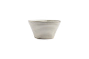 Bowl 18xH9cm Conical Grey Line