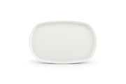 Plate 34x22xH2cm White Pila