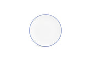 Plate 24cm Coupe Blue Rim Basic White