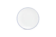 Plate 26,5cm Coupe Blue Rim Basic White