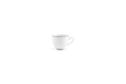 Mocha Cup 10cl Blue Rim Basic White