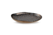 Deep Plate 30x19xH4cm Gold Flaked Nobile