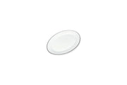 Serving dish 35x24xH2,5cm black rim Bistro