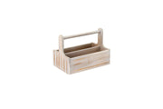 Large White Wooden Table Caddy - Single of 1
