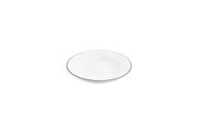 Deep plate 23,5xH4cm black rim Bistro