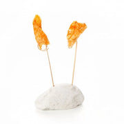 Rock Support for 2 Skewers, Green Marble - Unit of 1