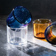 Zora Glass 21cl dark blue - set of 4