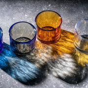 Zora Glass 21cl ochre - set of 4