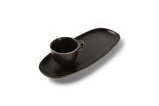Saucer 35x15cm Universal Black Ceres