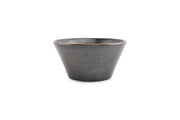Bowl 18xH9cm Conical Black Line