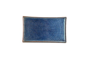 Plate 33x20cm Blue Line