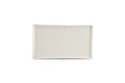 Plate 30x17cm White Line
