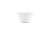 Bowl 18xH9cm Conical White Line