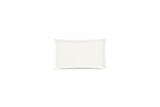 Plate 22x12cm White Line