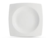 Deep Plate 27/21xH4cm White Squito