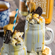 Avebury Blue Enamel Style Tennessee Drinking Jar 14oz / 400ml