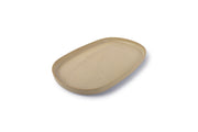 Plate 34x22xH2cm Beige Pila