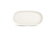 Plate 30x15xH2cm White Pila