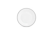 Plate 24cm Black Rim Basic White