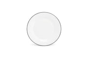 Plate 27cm Black Rim Basic White