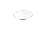 Deep Plate 23xH4cm Black Rim Basic White