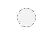 Plate 24cm Coupe Black Rim Basic White