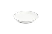 Deep Plate 27xH4cm Coupe Black Rim Basic White