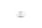 Mocha Saucer 12,5cm Black Rim Basic White