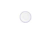 Plate 15cm Blue Rim Basic White
