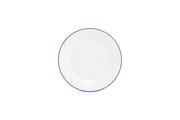 Plate 24cm Blue Rim Basic White