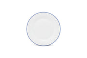 Plate 27cm Blue Rim Basic White
