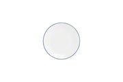 Plate 20,5cm Coupe Blue Rim Basic White