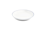 Deep Plate 27xH4cm Coupe Blue Rim Basic White