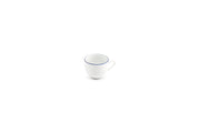 Mocha Cup 10cl Blue Rim Basic White