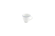 Cup 20cl Blue Rim Basic White