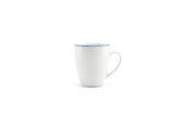 Mug 38cl Blue Rim Basic White