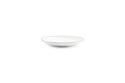 Saucer 14,5cm Green Rim Basic White