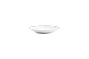 Saucer 14,5cm Burgundy Rim Basic White