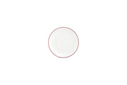 Saucer 14,5cm Burgundy Rim Basic White