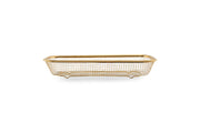 Wire basket 31x13xH5,5cm Gold Serve