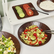 Serving board 18x18cm chestnut Omni