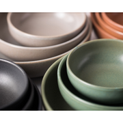 Pico Black Coupe Plate 8.5inch / 22cm - Pack of 6