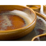 Murra Toffee Walled Plate 8.25inch / 21cm - Pack of 6