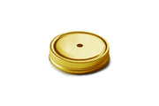 Drinking Jar Lid With Straw Hole Gold