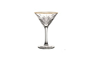 Timeless Vintage Martini Glasses Gold Rim 8oz / 230ml - Pack of 12