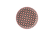 Cadiz Red & Black Plate 8inch / 20cm - Pack of 6