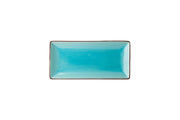 Soho Rectangular Plate Aqua 30 x 14cm - Pack of 6