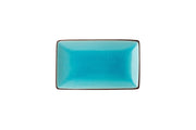 Soho Rectangular Plate Aqua 21 x 14cm